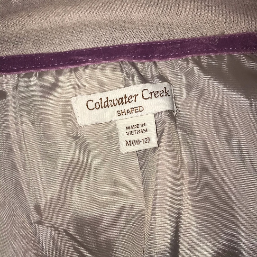 Coldwater Creek Charcoal Grey Blazer Sz M - image 6